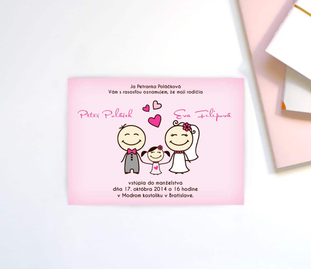 Svadobné oznámenie s deťmi SSO55