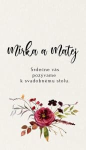 svadobné oznámenie