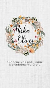 svadobné oznámenie