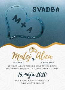 kreatívne svadobné oznámenie