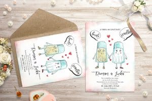 kreatívne svadobné oznámenie