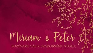 luxusné svadobné oznámenie