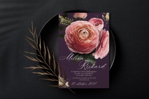 luxusné svadobné oznámenie