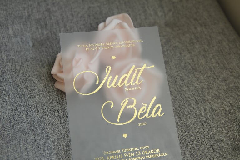 Ukážka transparentného svadobného oznámenia 14