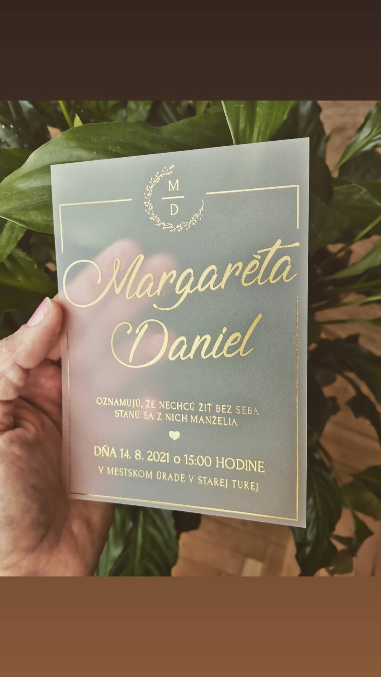 Ukážka transparentného svadobného oznámenia 18