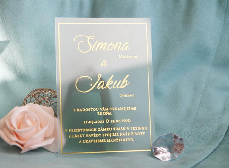 Ukážka transparentného svadobného oznámenia 22