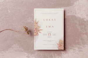 svadobné oznámenie elegantné