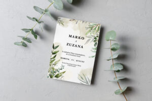greenery svadobne oznamenie