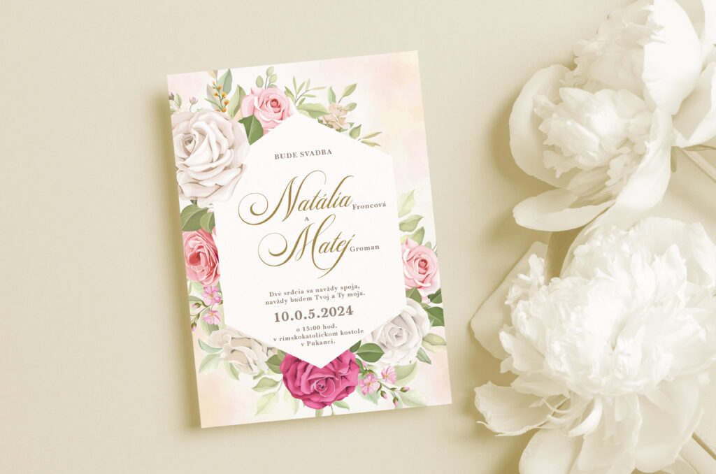 Svadobné oznámenie kvetinové 2024-37