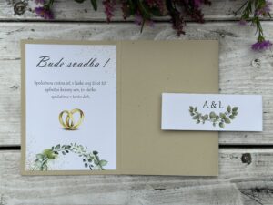 rozkladacie svadobné oznámenie