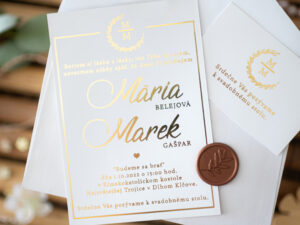 svadobné oznámenie set Mária a Marek