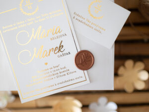 svadobné oznámenie set Mária a Marek