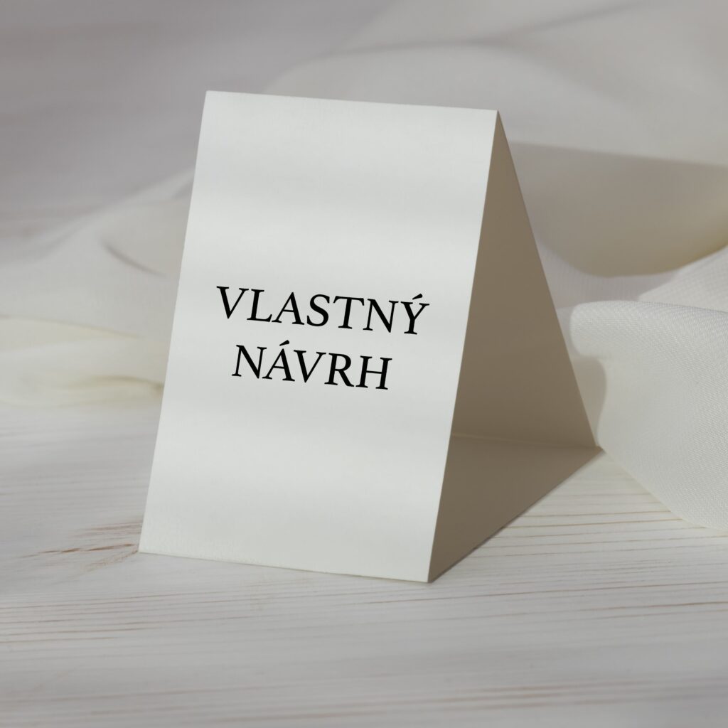 Číslo svadobného stola A5 – Vlastný návrh