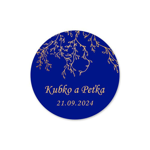etiketa na svadobnú výslužku color passion