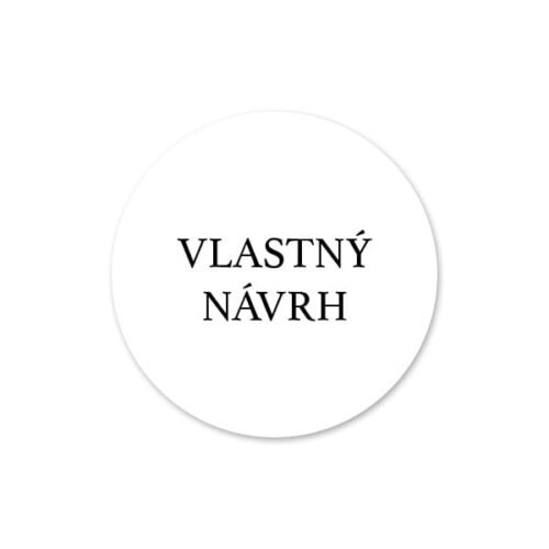 etiketa na svadobnu vysluzku vlastny navrh