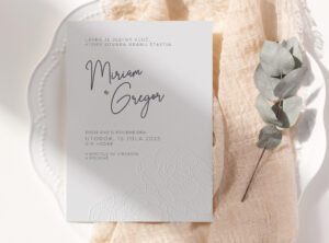 moderné svadobné oznámenie