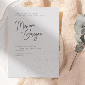 moderné svadobné oznámenie