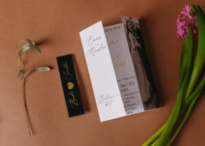 rozkladacie svadobne oznamenie s fotkou 1