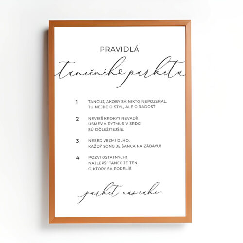 tabulka na svadbu pravidla tanecneho parketu