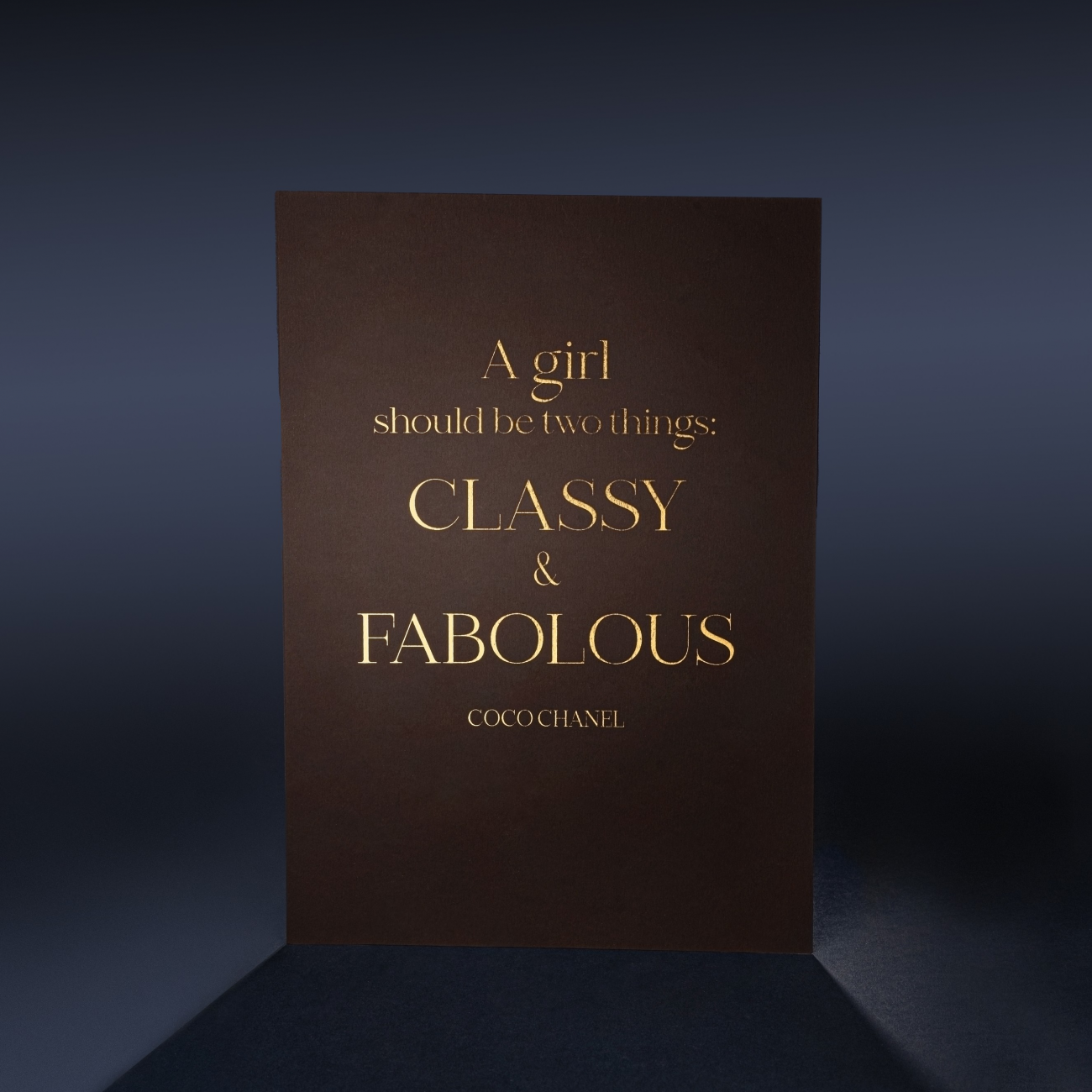 Plagát - Gold artprint Coco Chanel 1 luxusný plagát