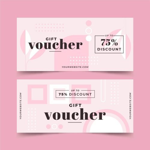 Tlač darčekových poukážok - DP 2 ružová