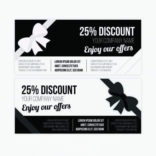 Tlač darčekových poukážok - DP 4 čierna