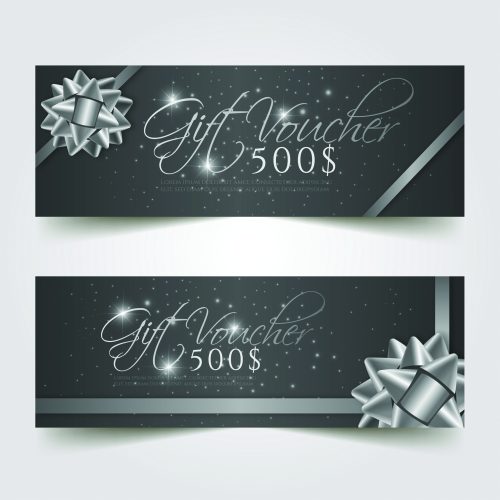 Tlač darčekových poukážok - DP 4 strieborná