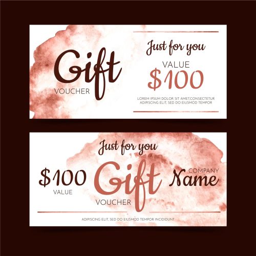 Tlač darčekových poukážok - DP 5 ružová