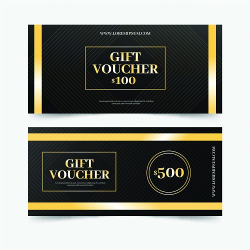 Tlač darčekových poukážok - DP 6 čierna