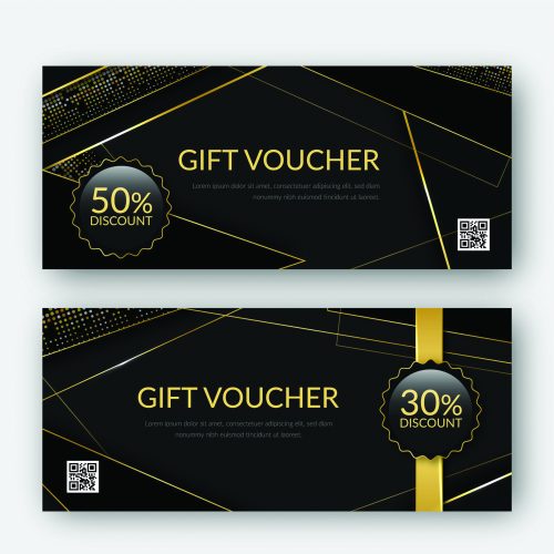 Tlač darčekových poukážok - DP 7 čierna