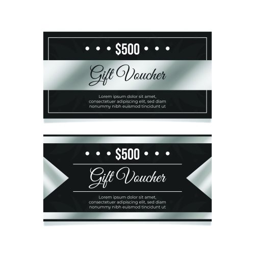 Tlač darčekových poukážok - DP 8 čierna