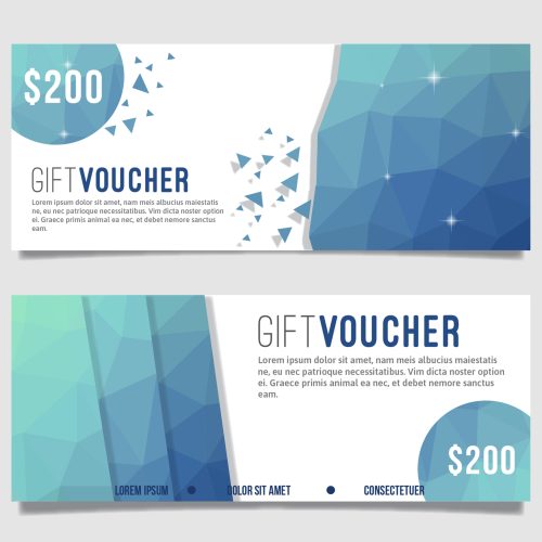 Tlač darčekových poukážok - DP 8 modrá