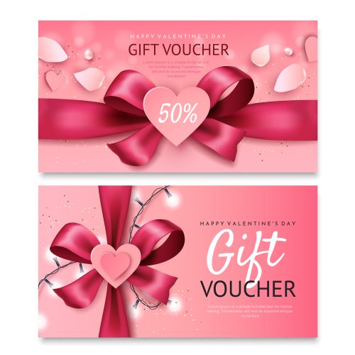 Tlač darčekových poukážok - DP 8 ružová