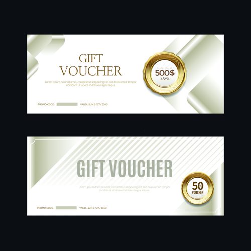 Tlač darčekových poukážok - DP 8 strieborná