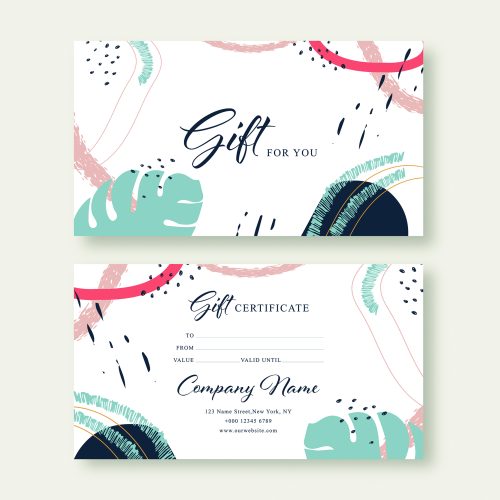 Tlač darčekových poukážok - DP 9 biela