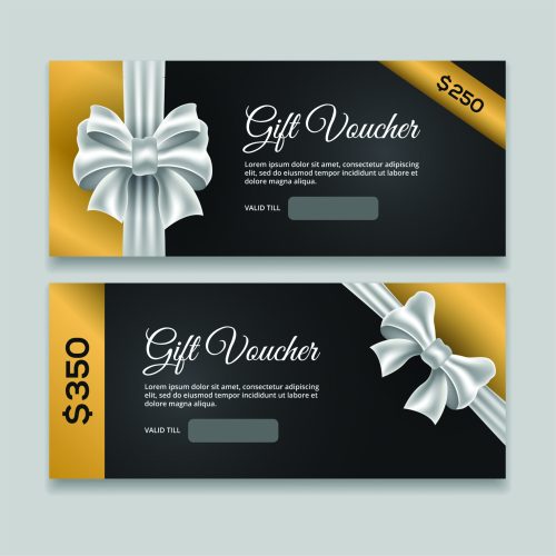 Tlač darčekových poukážok - DP 9 čierna