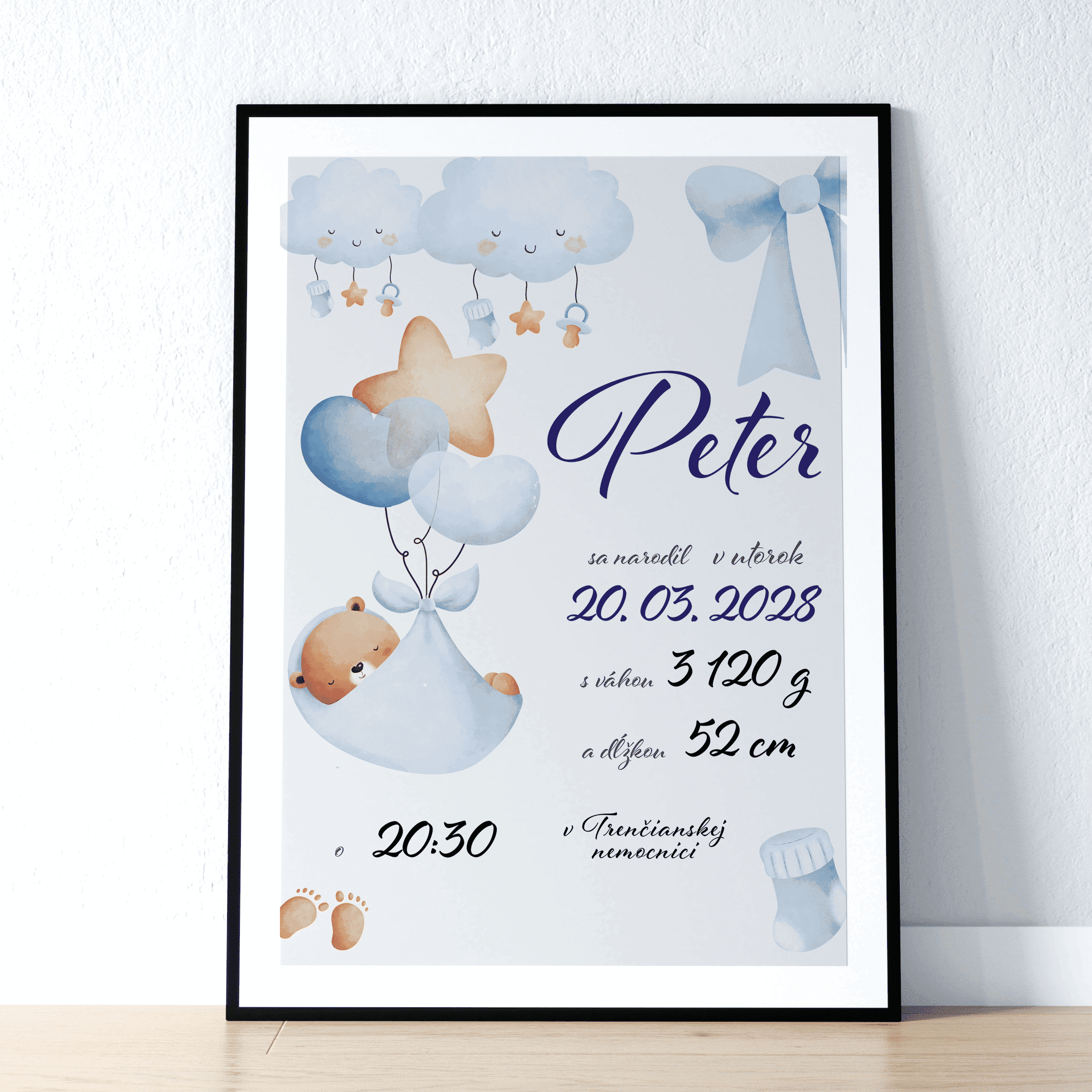 tabuľka o narodení