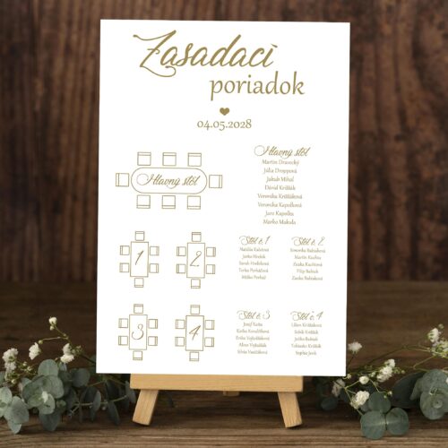 zasadací poriadok na svadbu