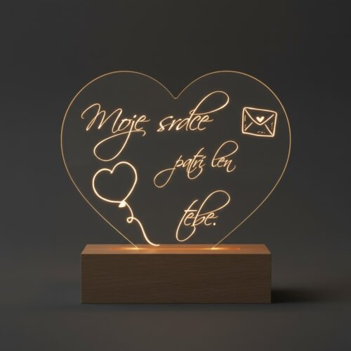 darčeková svietiaca lampa na valentína