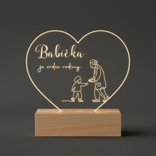 darčeková svietiaca lampa pre babku