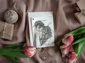 svadobné oznámenie nitované s metalickou razbou