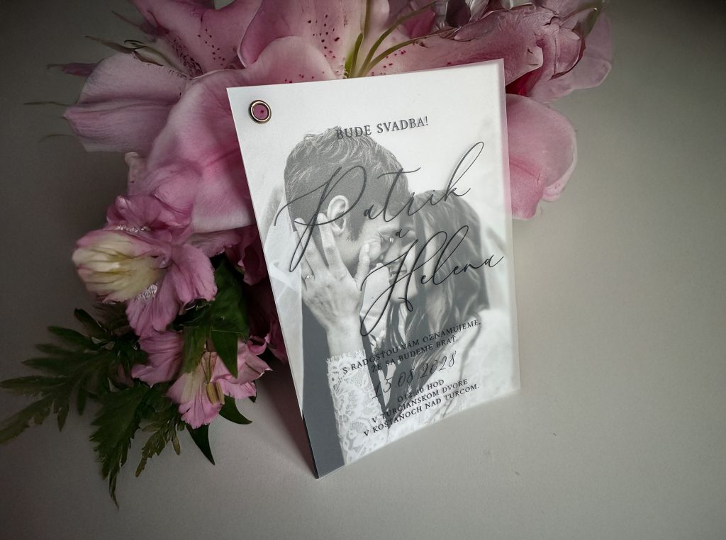 Luxusné svadobné oznámenie FOTOlove Harmony