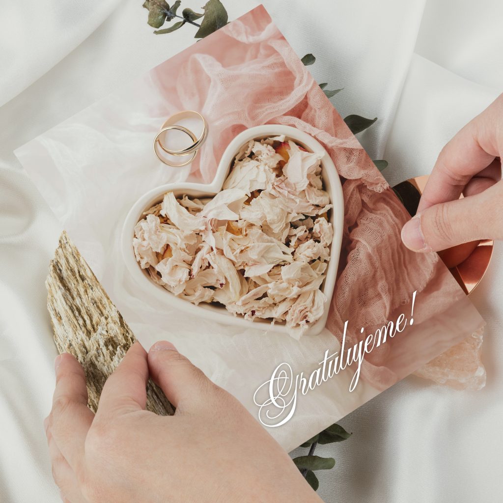 Blahoželanie novomanželom Srdce