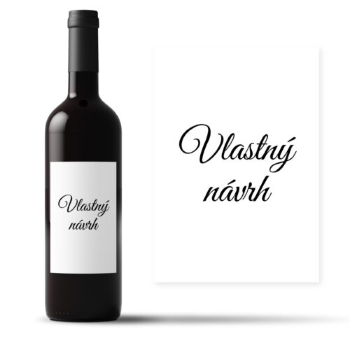 vlastný návrh etiketa