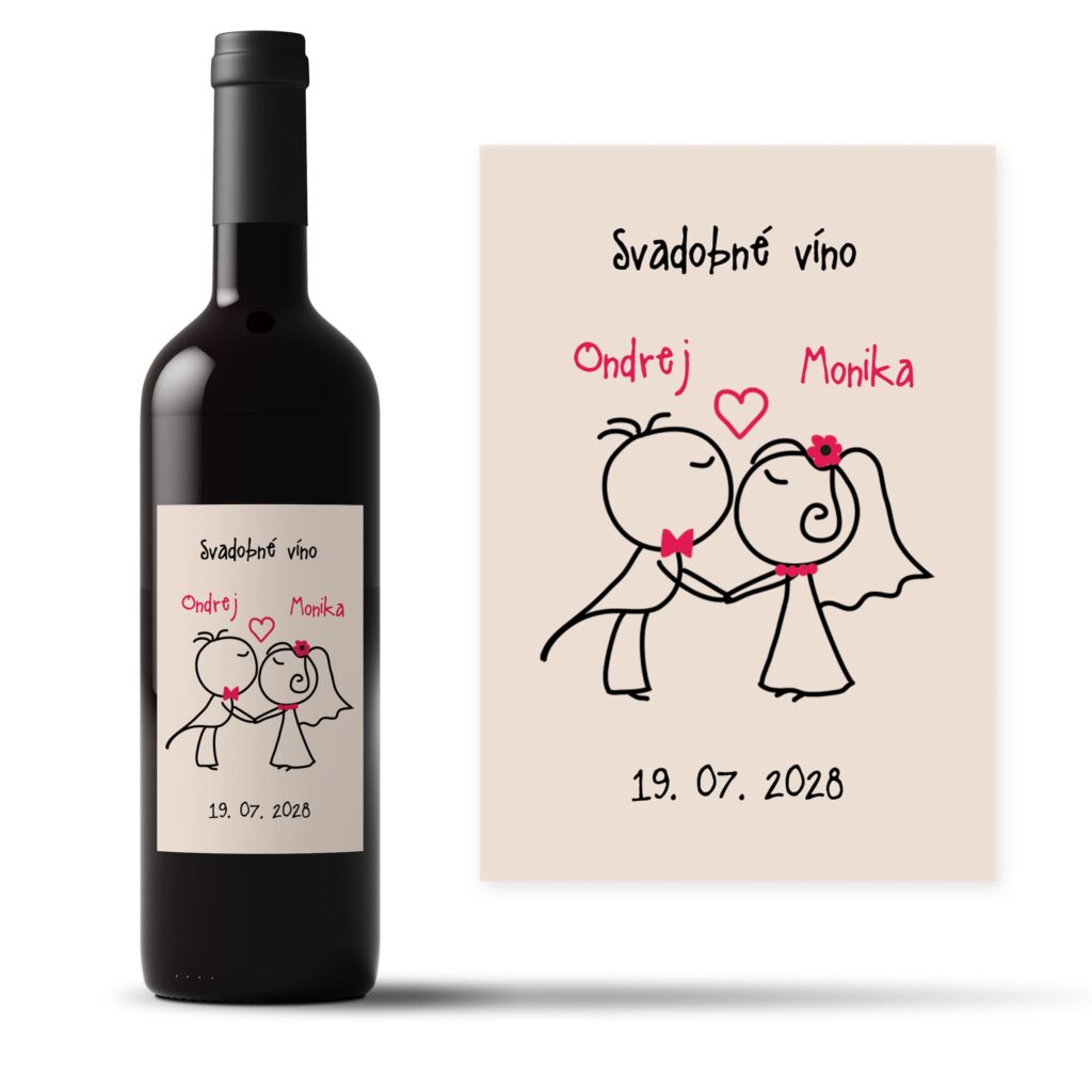 Etiketa na svadobné víno E SSO29
