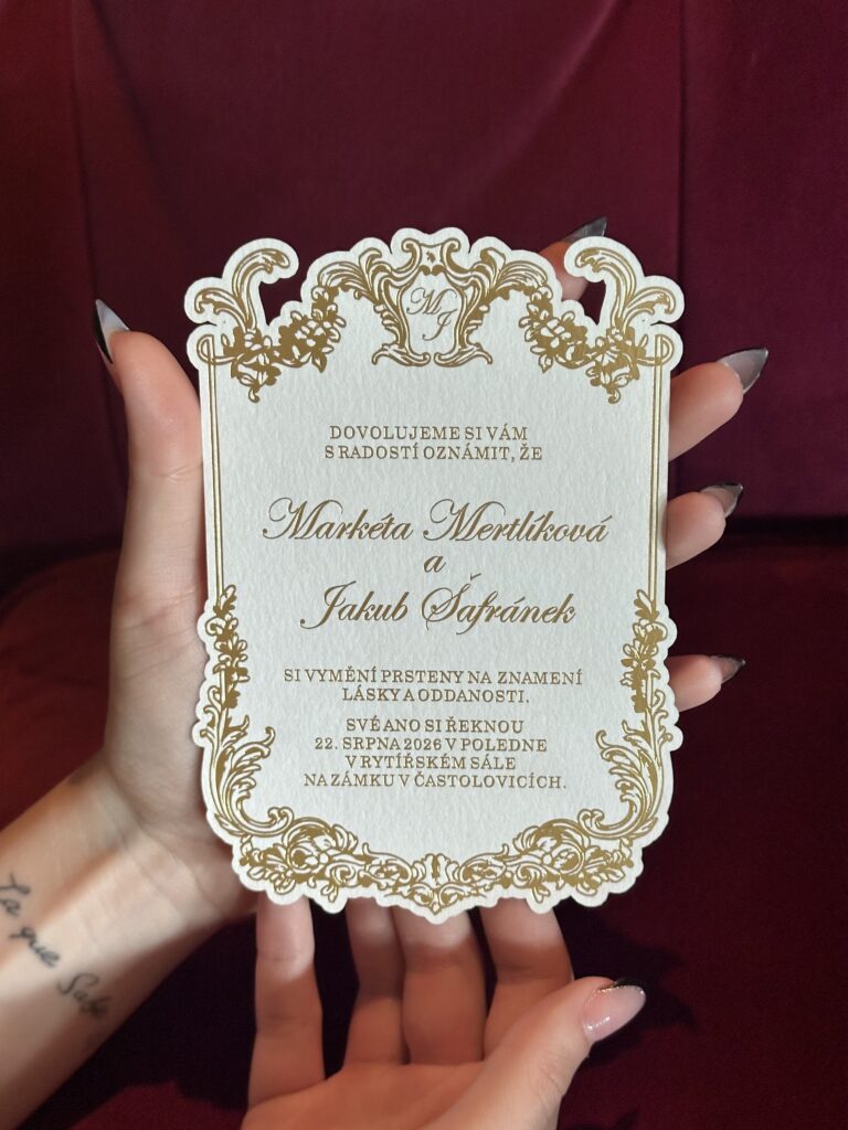 Luxusné svadobné oznámenie Royal Cut